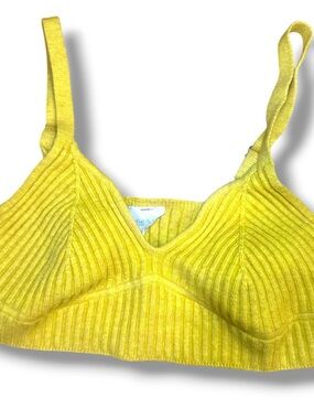 wild fable Ribbed Bralette in Bright Yellow
